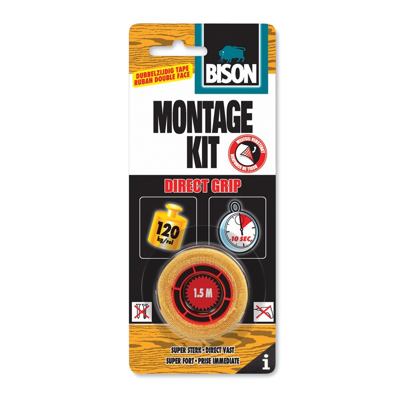 Bison Direct Grip montagekit Tape