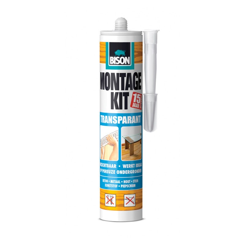 Bison montagekit transparant 310 ml