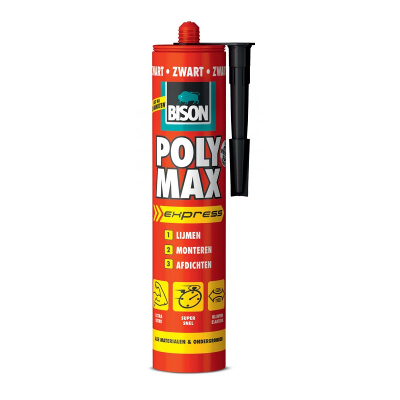 Bison Poly Max Express 425 gram zwart