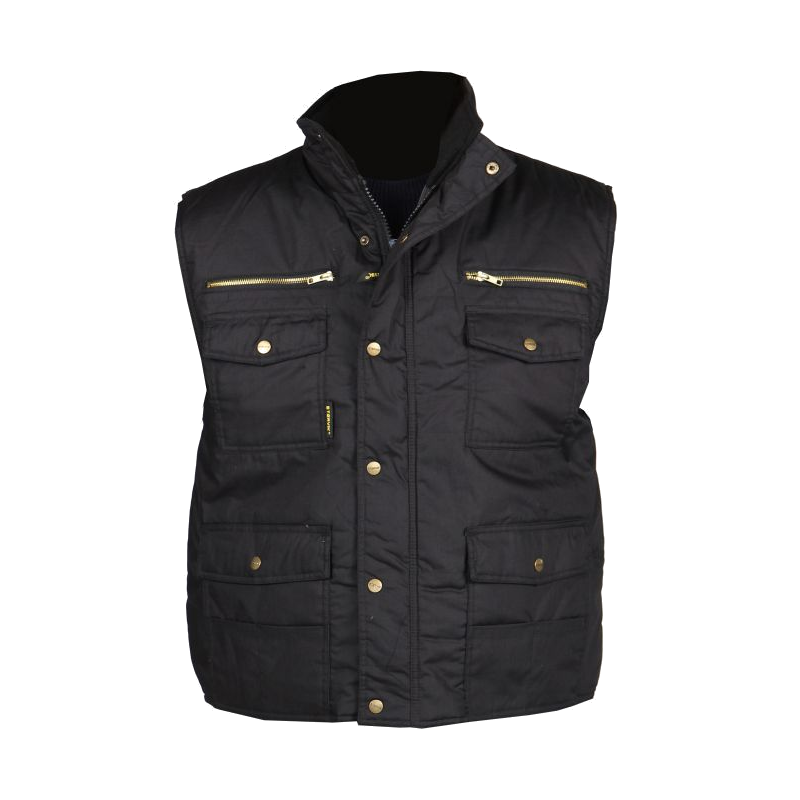 Werkbodywarmer 16 pocket zwart