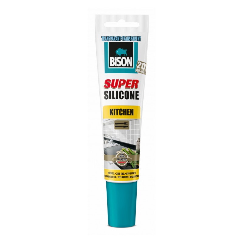 Bison Super Silicone kitchen transparant 150 ml