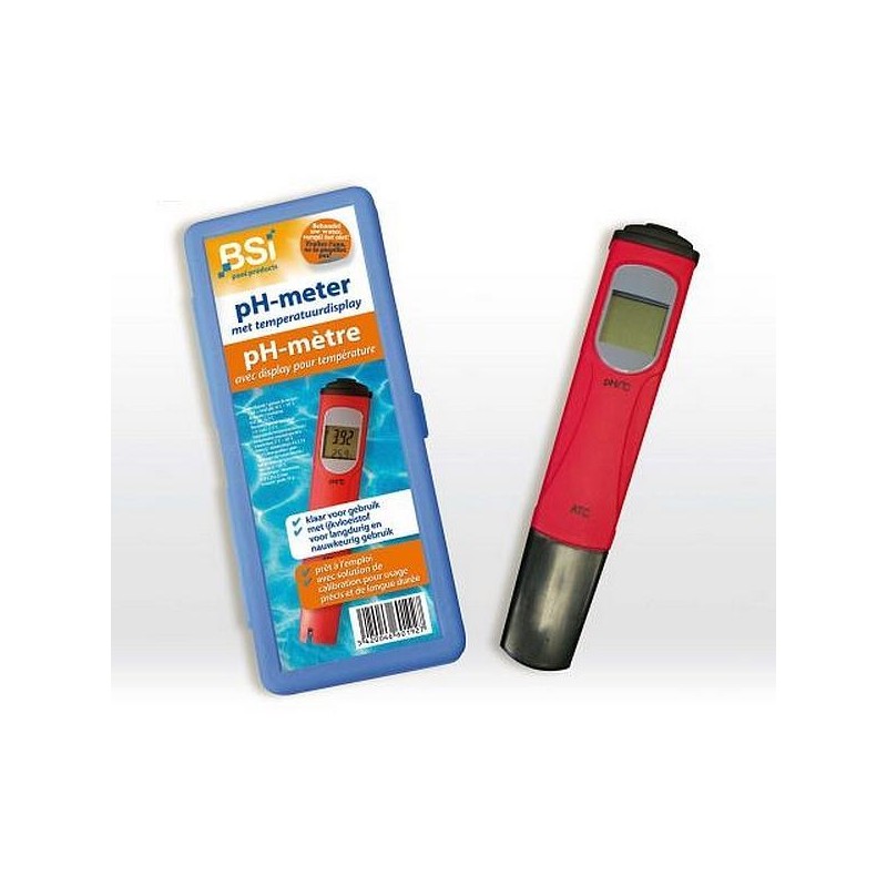 pH meter digitaal met temperatuurdisplay