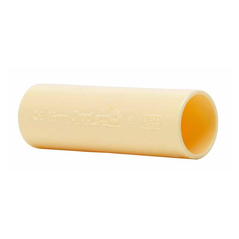 Pvc sok 5/8" 16 mm crème 5 stuks