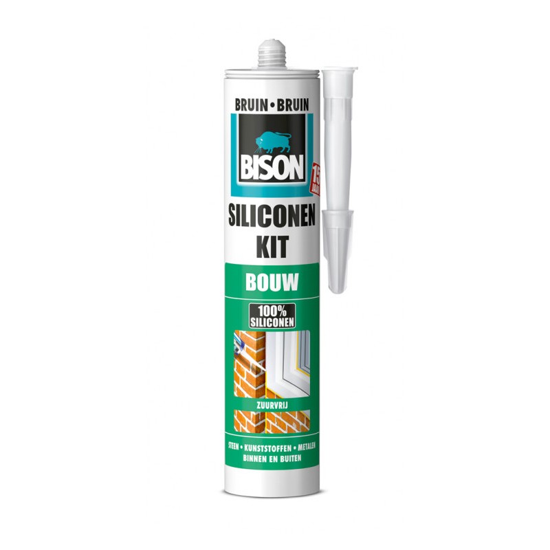 Bison Bouw siliconenkit bruin 310 ml