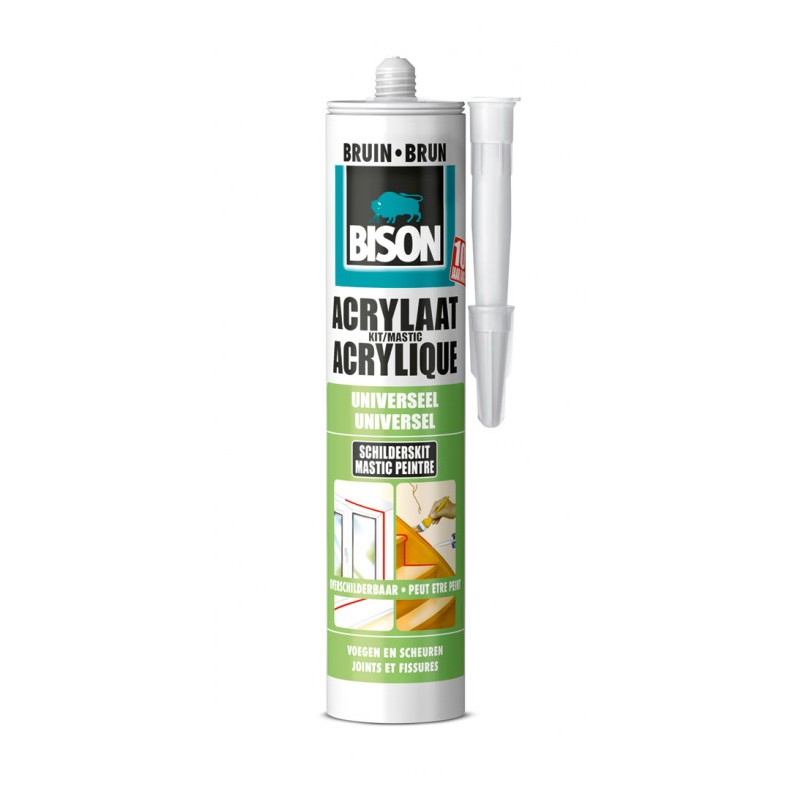 Bison acrylaatkit bruin 310 ml