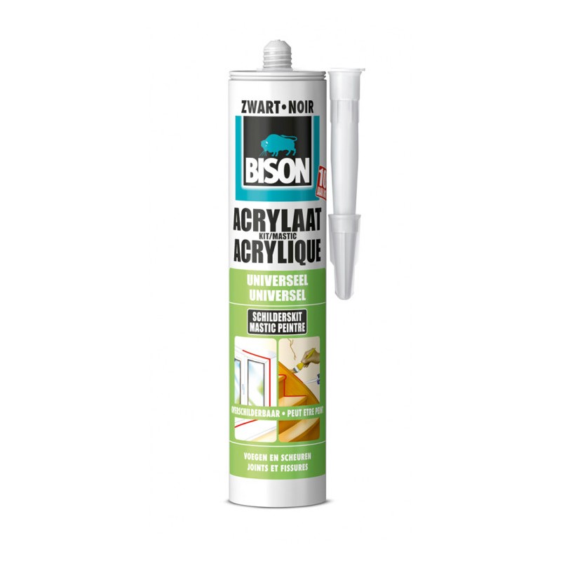 Bison acrylaatkit zwart 310 ml