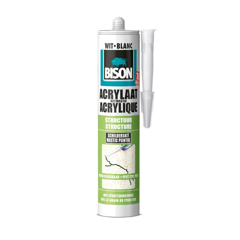 Acrylaatkit Structuur 310 ml wit