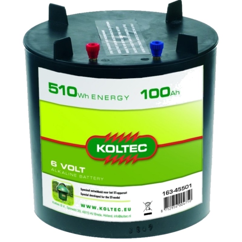 Batterij 6 Volt 510Wh rond 100Ah