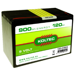 Batterij 9 Volt - 900 Wh 120 Ah Alkaline