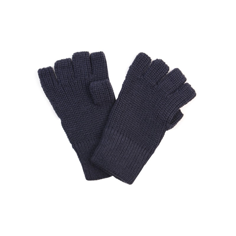 Handschoen mof 100% acryl blauw