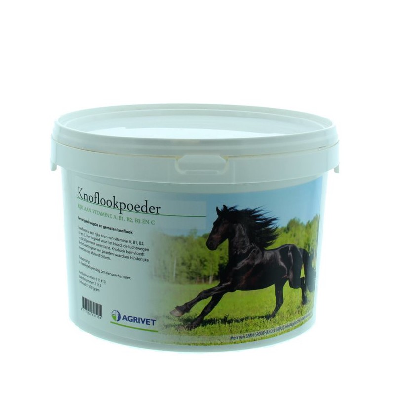 Knoflookpoeder voor paarden