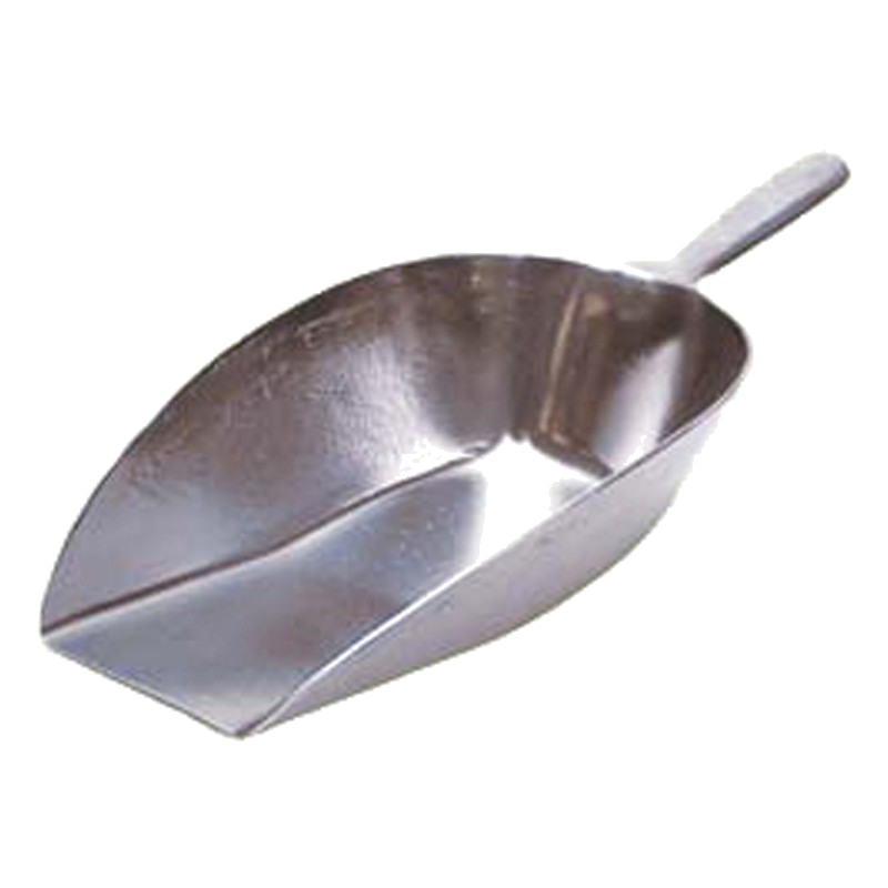 Aluminium voerschep plat 1.6kg