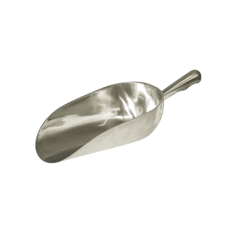 Aluminium voerschep rond 600ml