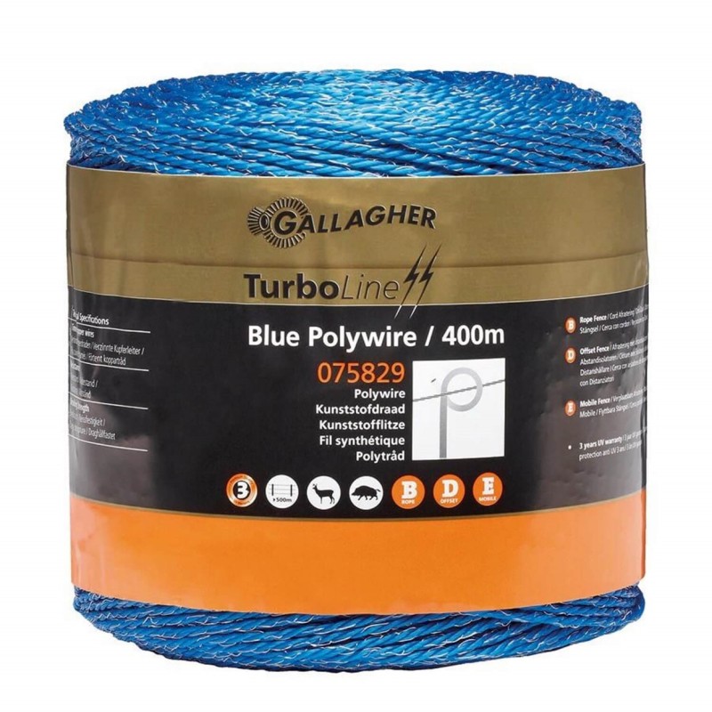 Blauw schrikdraad 400 meter