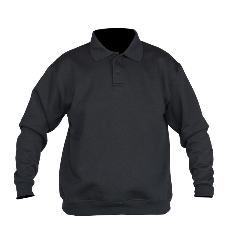 Polo sweater zwart