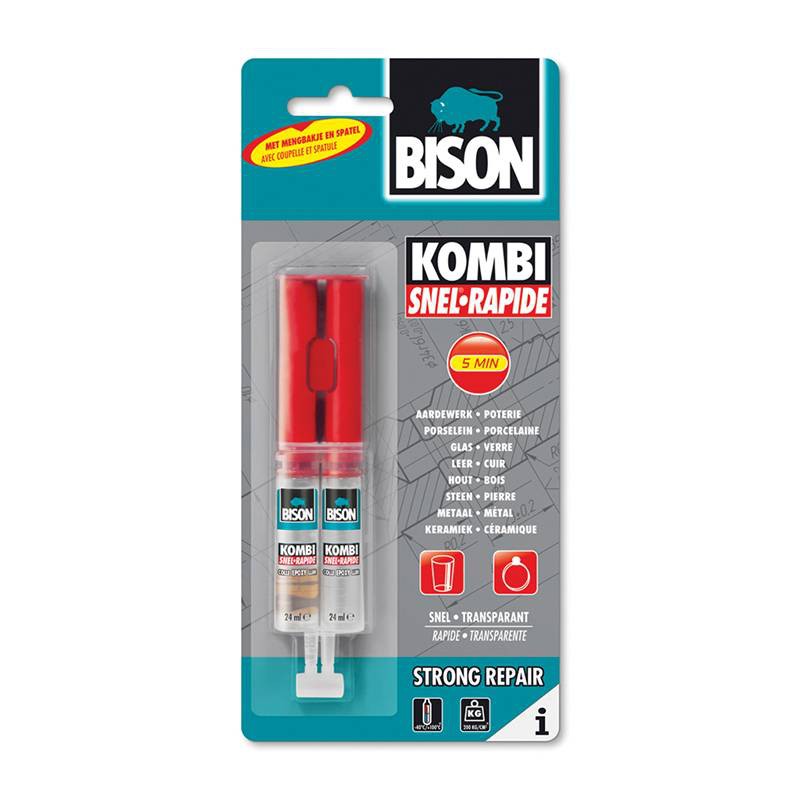 Bison 2-componentenlijm Kombi Snel 24 ml